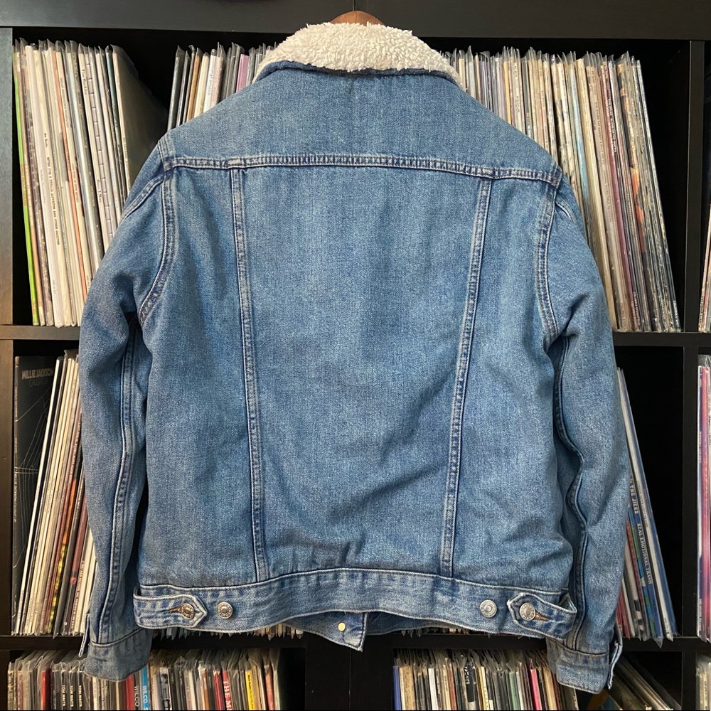 ❄️ Topman / ASOS Winter Sherpa Style Lined Denim / Jean Jacket ❄️ - Picture 13 of 16